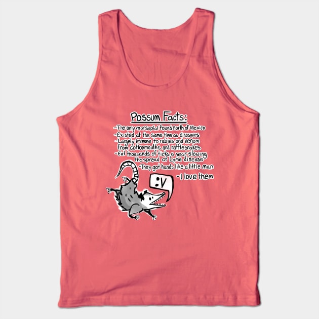 Possum facts Tank Top by Elliot HT Art